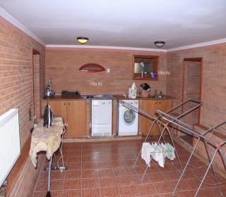 NEFTÇİ BAZASI və H.Əliyev pr.-de Klassik üslubda təmir edilmiş təmirli villa, -7