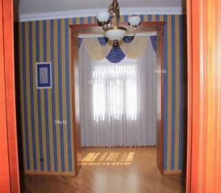 NEFTÇİ BAZASI və H.Əliyev pr.-de Klassik üslubda təmir edilmiş təmirli villa, -13