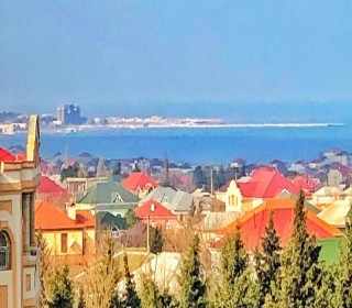 deniz menzereli villa novxanı, -9