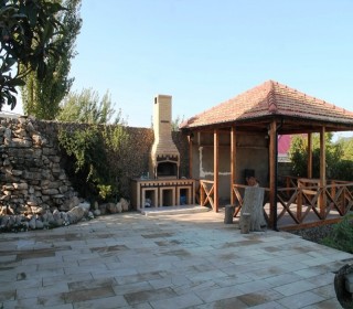 Novxanıda hovuzlu besedkali bag evi satilir, -13
