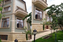 Ceyranbatan golu ile uzbe-uz 4 mertebeli villa almaq, -7
