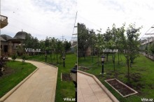 Ceyranbatan golu ile uzbe-uz 4 mertebeli villa almaq, -12