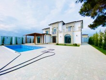 Merdekanda yeni insa edilmis 2 mertebeli villa satilir, -8
