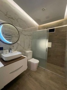Mərdəkanda qapalı qorunun ərazidə modern villa satışı, -11