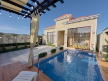 Mərdəkanda tam əşyalı yeni mini villa satılır, -2