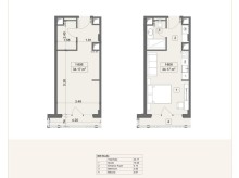 Квартира студия в Sea Breeze Arabian Ranches 3D тур студии, -4