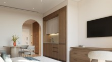 Квартира студия в Sea Breeze Arabian Ranches 3D тур студии, -6