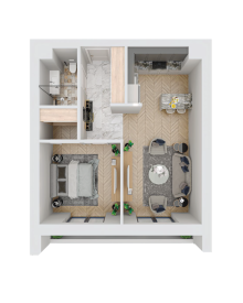 New building 2-bedroom apartment Marina Village, Sea Breeze, Bakı, -5