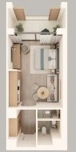 Sea Breeze daşınmaz əmlaka investisiya imkanları Arabian Ranches-də studiya mənzil, -3