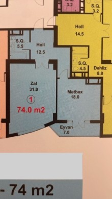 Binəqədi rayonu 7-ci mikrorayon "Azadlıq prospekti" metro stansiy Satılır Yeni Tikili, -2